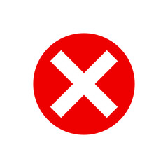 Red X Circle Icon – Close or Error Symbol