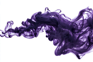 Floating tendrils of cosmic horror energy, twisting and pulsing in dark purple hues, isolated on white