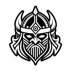Naklejka premium A solid style icon of warrior helmet symbol