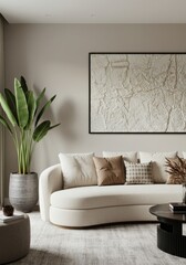 Living Room Corner with Plant