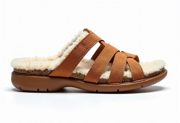 Bring a touch of tropical paradise to your designs with this exceptional illustration of footwear, meticulously isolated against a pure white background with generous margins for easy integration into