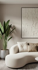 Living Room Corner with Plant