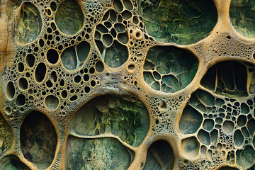Exquisite Details of Natural Textures - A Journey Through Magnified Organic Surfaces and Intricate Patterns