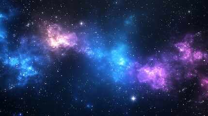 Obraz premium Cosmic Symphony: Stunning Nebula and Stars in Deep Space for Backgrounds and Visual Effects