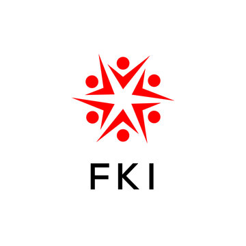 FKI creative minimalist letter logo.
