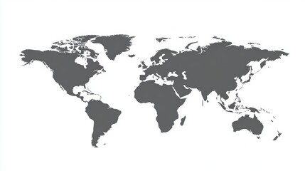 Fototapeta premium Global map visualization featuring continents and oceans digital graphic modern environment high-quality perspective