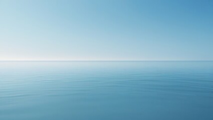 Obraz premium Gentle Blue Sky Gradient with Soft Clouds Backgro