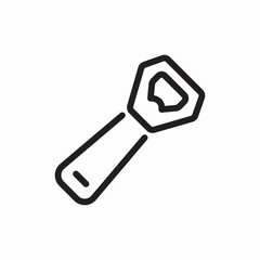 bottle opener icon vector sign