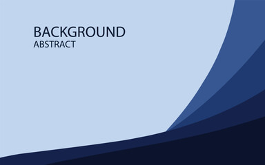Fototapeta premium abstract frame background blue color curve simple design