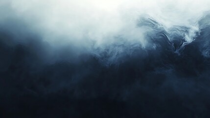 Obraz premium Abstract dark blue and white watercolor background with cloud effect and smoke texture