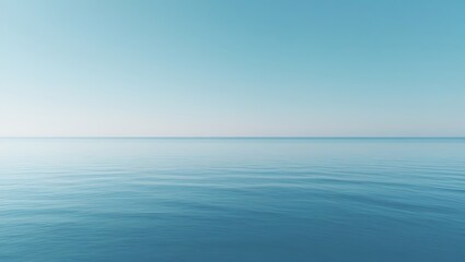 Obraz premium Gentle Blue Sky Gradient with Soft Clouds Backgro