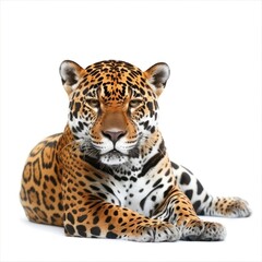 Obraz premium Jaguar Isolated on White Background