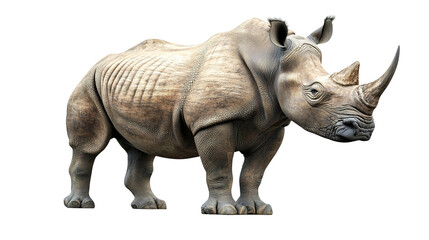 Obraz premium Majestic rhinoceros standing proudly in nature gigapixel detail outdoor setting wildlife perspective