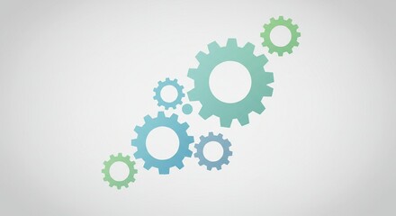 Teamwork Gear Mechanism Abstract Business Background