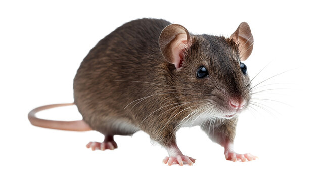 Alert squeaking rat urban environment animal photography detailed close-up view animal behavior insights - Powered by Adobe