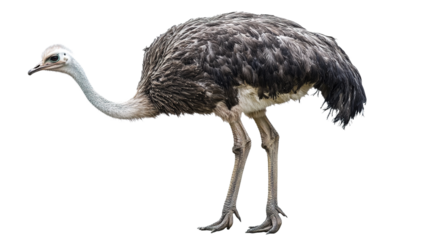 Majestic ostrich running wild in nature gigapixel standard capture vibrant environment dynamic viewpoint