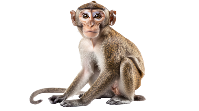 Playful monkey posing for the camera jungle habitat wildlife photography natural setting close-up view animal behavior