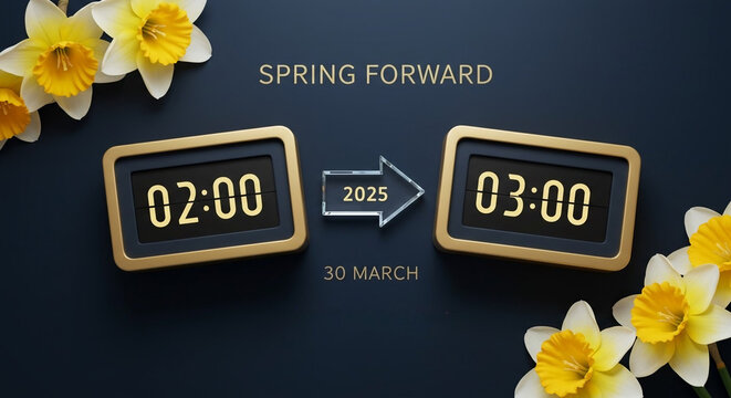 clock change uk 2025 poster