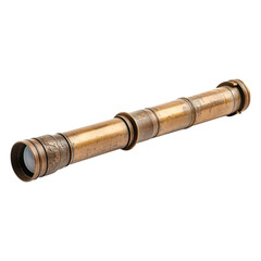 Fototapeta premium Vintage Brass Telescopes A Historical Perspective on Maritime Exploration on Transparent Background