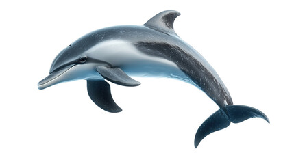 Joyful dolphin leaping in ocean waters underwater photography tropical environment dynamic viewpoint