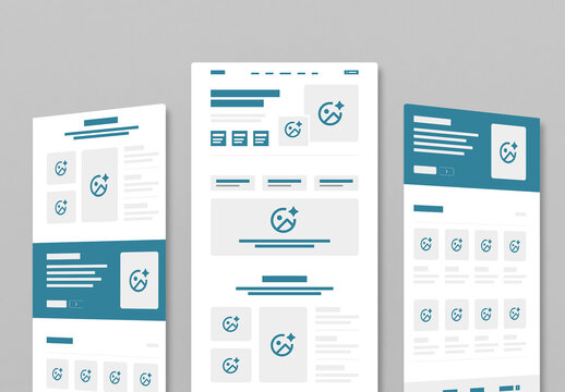 Wireframe Website Structure Design Layout