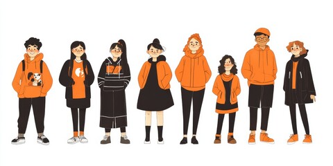 Obraz premium group of business people isolated