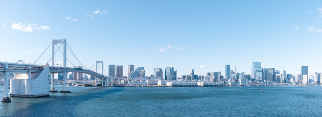 (東京都-風景パノラマ)東京ベイエリア風景２