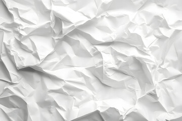Obraz premium A white paper with a lot of wrinkles and creases