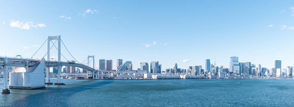 (東京都-風景パノラマ)東京ベイエリア風景２