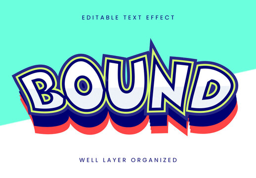 Bound Text Effect Design Template