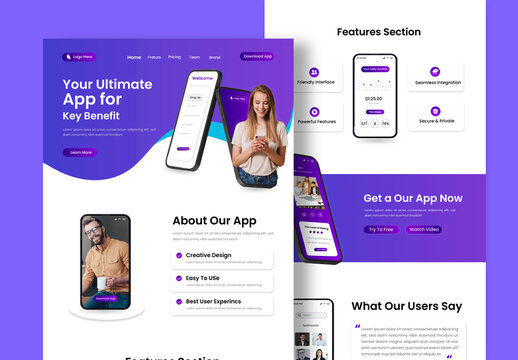 Mobile App Landing Page