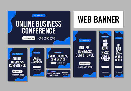 Online Business Conference Web Banner Template