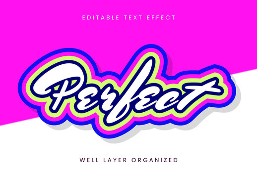 Perfect Text Effect Design Template