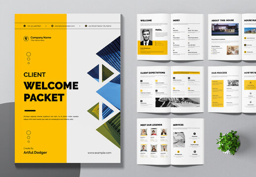 Client Welcome Packet Template Layout