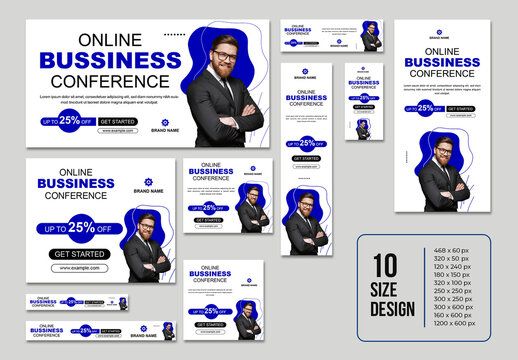 Online Business Conference Web Adds Banner Template