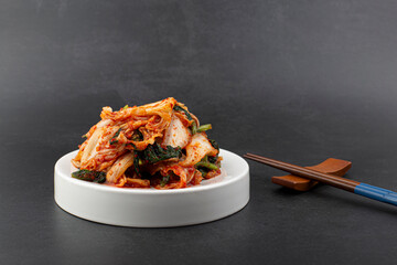 Korean traditional food cabbage kimchi.