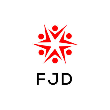 FJD creative minimalist letter logo.
