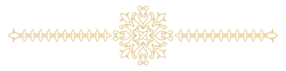 Vintage ornamental divider border design.