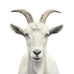 Fototapeta premium Goat white background