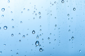 ガラスに着いた水滴	