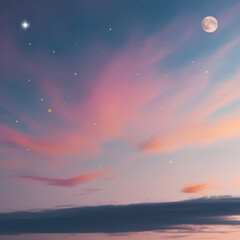 moon over the sea
