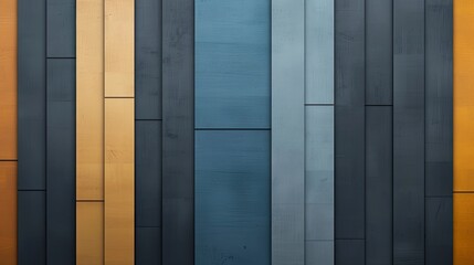 Abstract facade with colorful panels