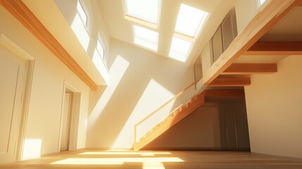 Fototapeta premium Sunny, modern interior design