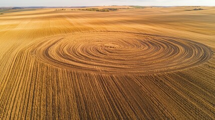 Naklejka premium A field where farmers are using soil conservation techniques like crop rotation and erosion control.