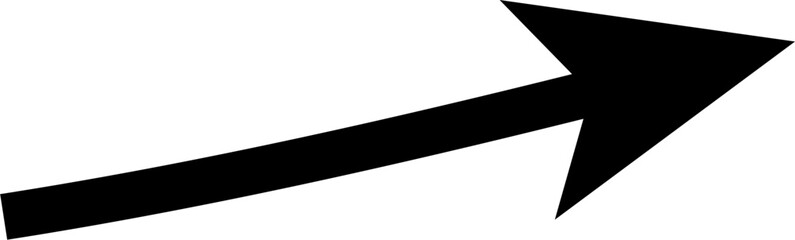 arrow doodle hand drawing simple element