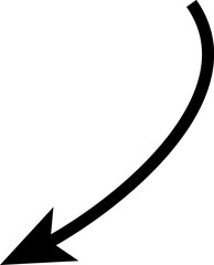 arrow doodle hand drawing simple element