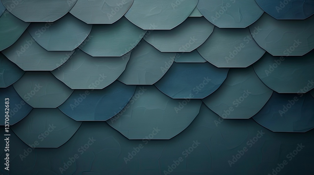 Aufkleber abstract geometric pattern of overlapping shapes