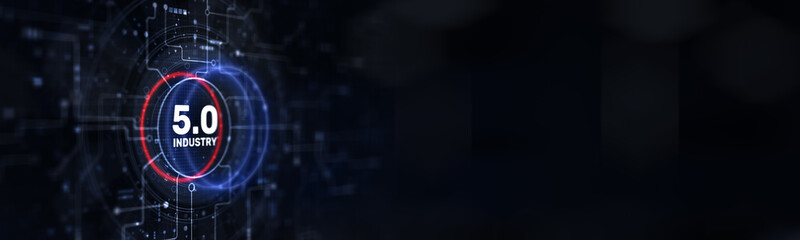 Obraz premium Industry 5.0 Concept: Fostering Human-Centric Production and Advanced Automation