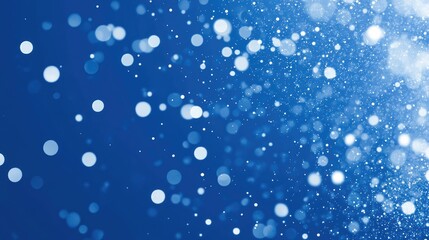 Abstract Blue Background with Bright Bokeh and Glittering Light Effects for Various Creative Uses