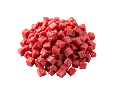A 3D red heart of cubes, a romantic symbol of love and celebration
